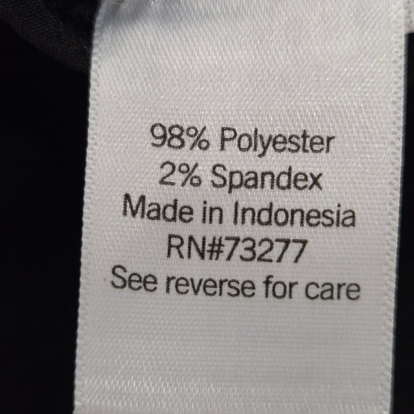 Nine West Black Textured V-Neck Flutter Sleeve Blouse Top Womens Size Medium - Picture 4 of 5